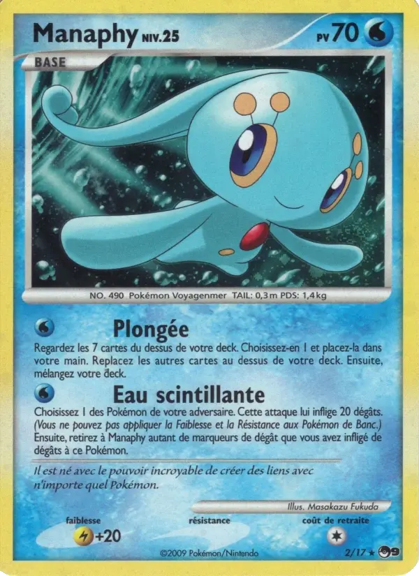 Manaphy – carte Pokémon TCG Rare n°2
