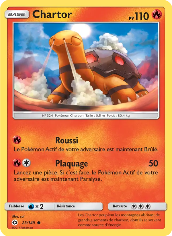 Chartor – carte Pokémon TCG Commune n°23
