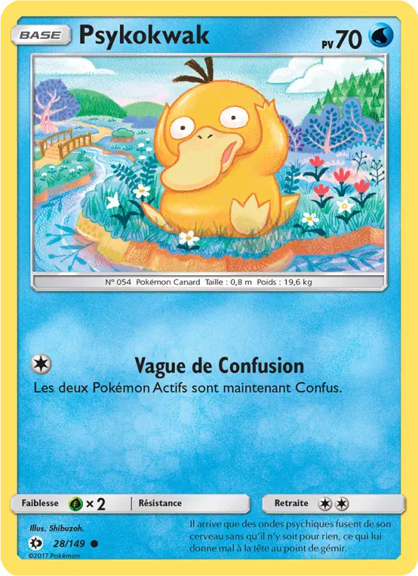 Psykokwak – carte Pokémon TCG Commune n°28