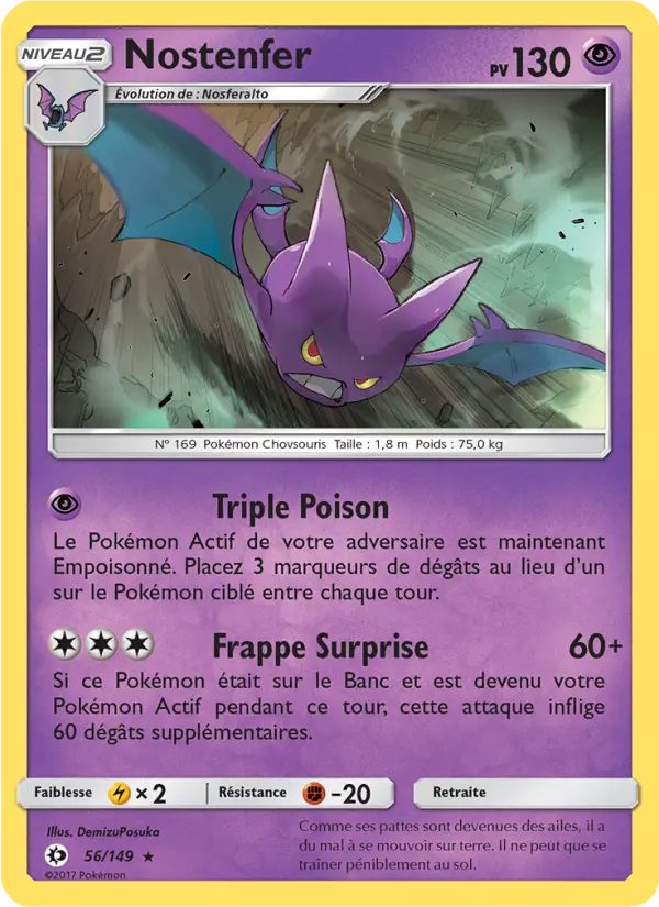 Nostenfer – carte Pokémon TCG Rare n°56