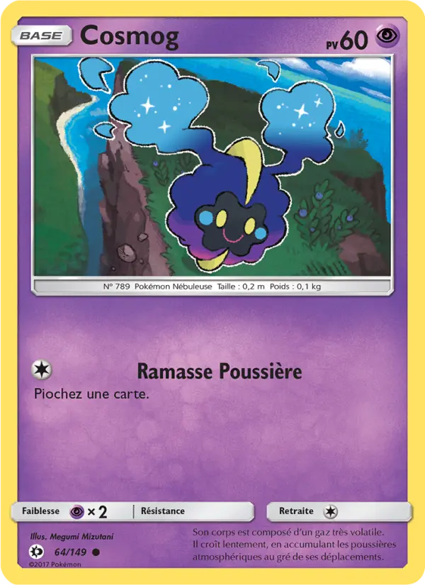 Cosmog – carte Pokémon TCG Commune n°64