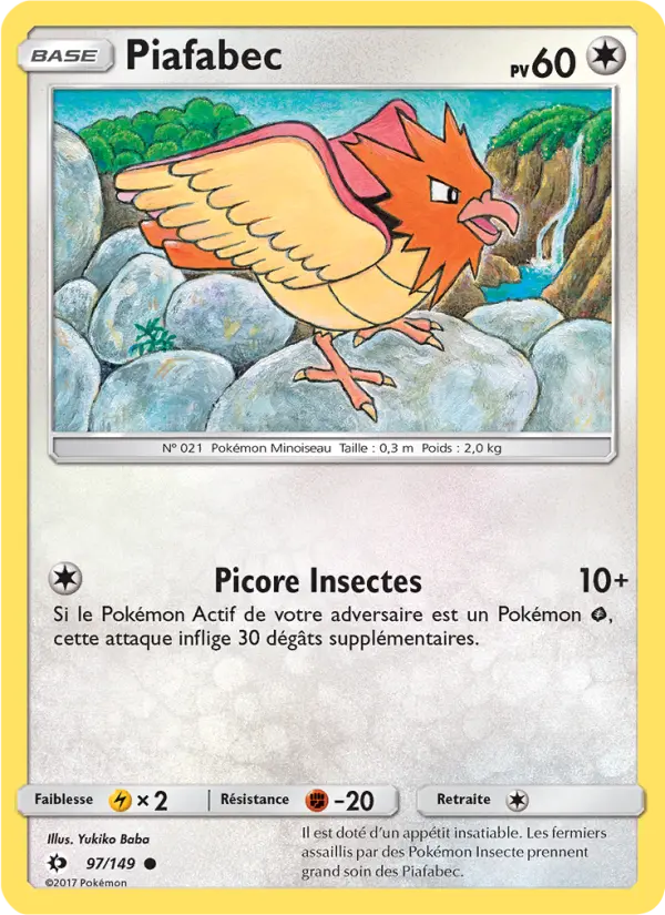 Piafabec – carte Pokémon TCG Commune n°97
