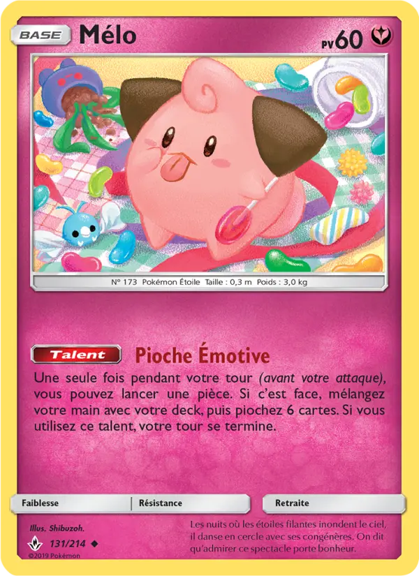 Mélo – carte Pokémon TCG Peu Commune n°131