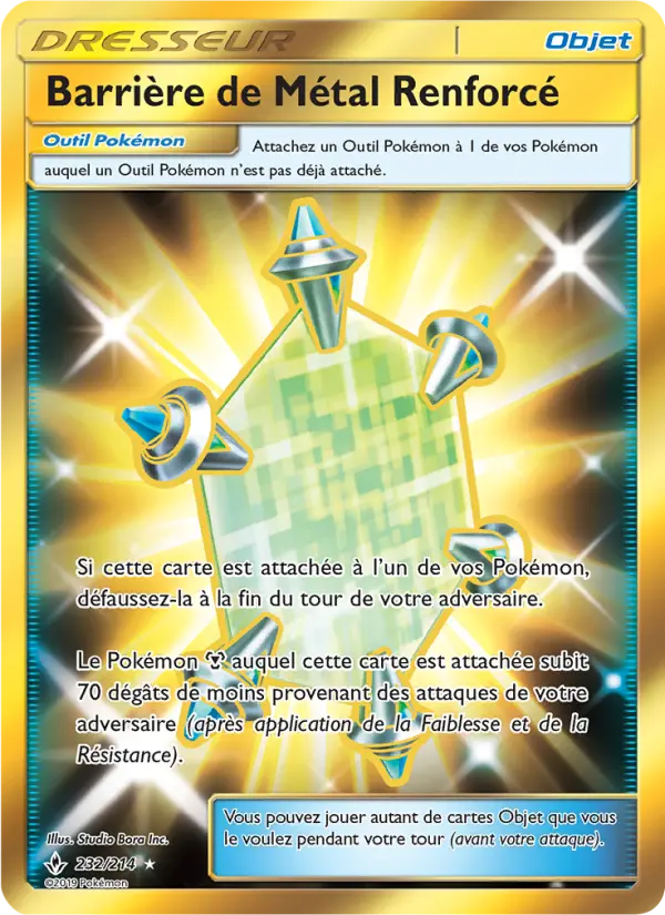 Barrière de Métal Renforcé – carte Pokémon TCG Magnifique rare n°232