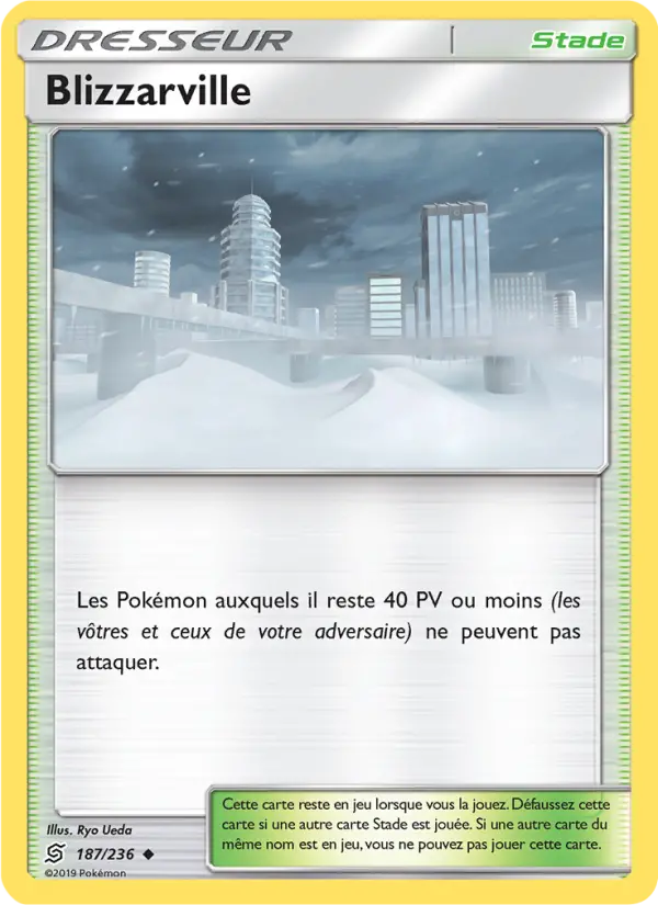 Blizzarville – carte Pokémon TCG Peu Commune n°187