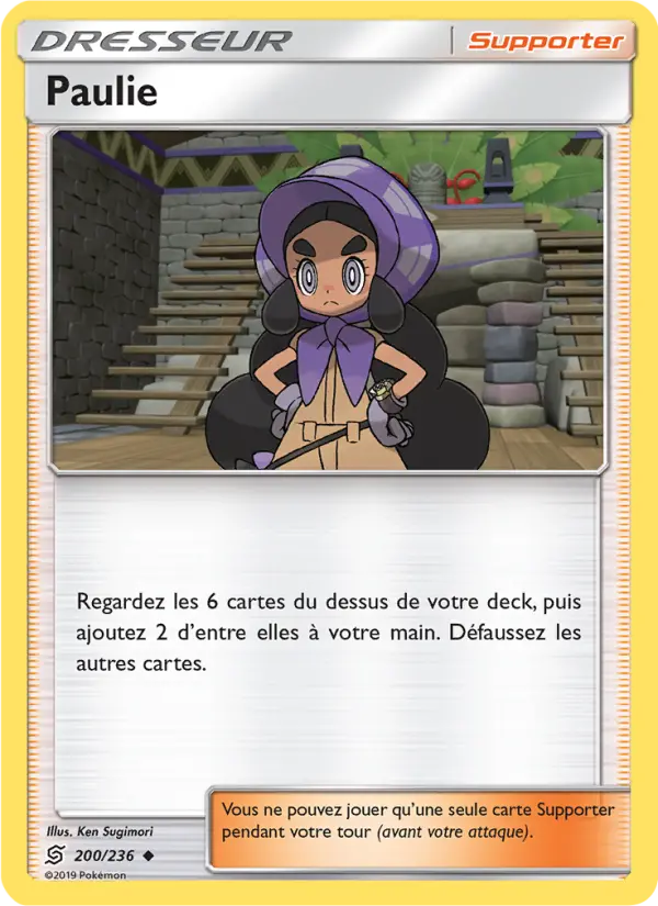 Paulie – carte Pokémon TCG Peu Commune n°200