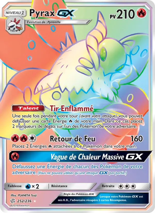 Pyrax GX – carte Pokémon TCG Magnifique rare n°252
