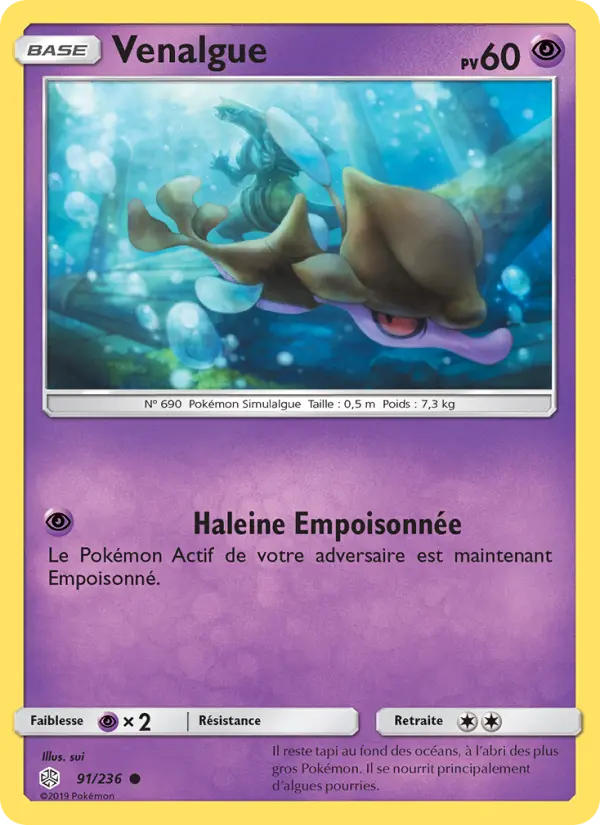 Venalgue – carte Pokémon TCG Commune n°91