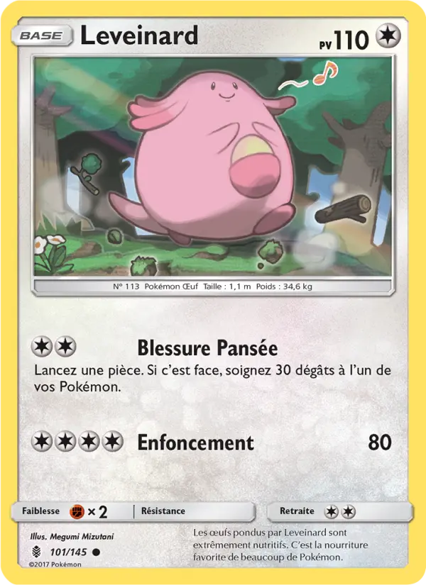 Leveinard – carte Pokémon TCG Commune n°101