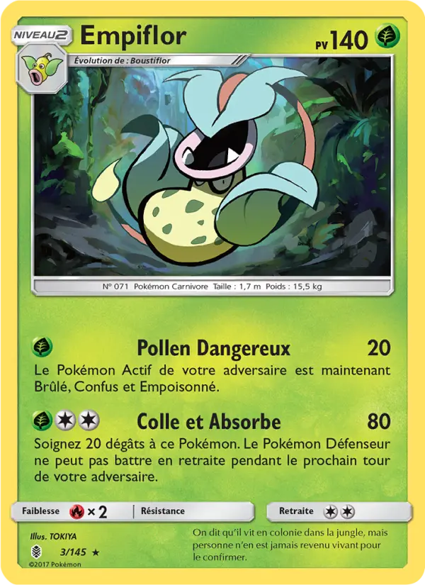 Empiflor – carte Pokémon TCG Rare n°3