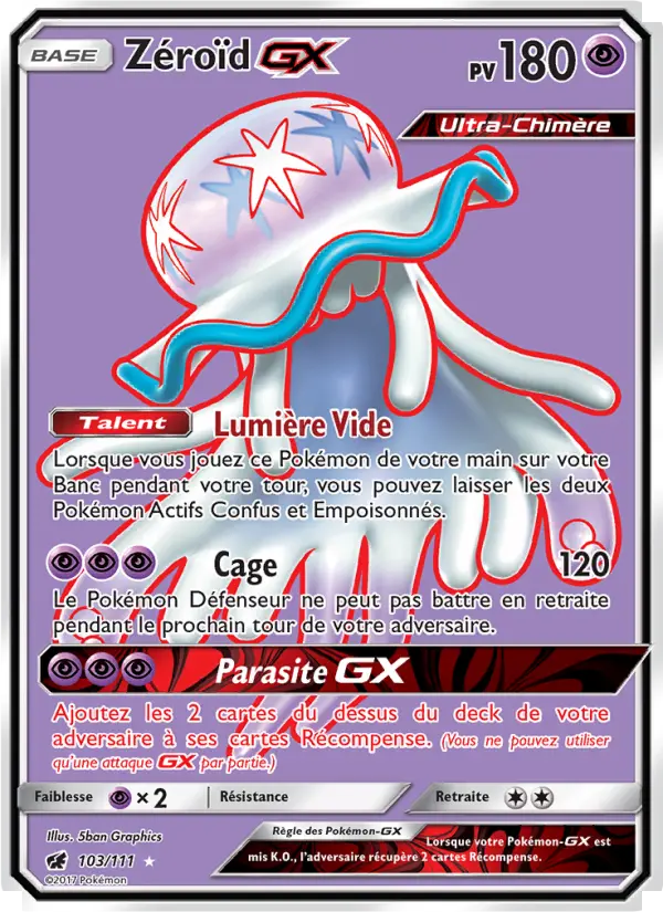 Zéroïd GX – carte Pokémon TCG Ultra Rare n°103