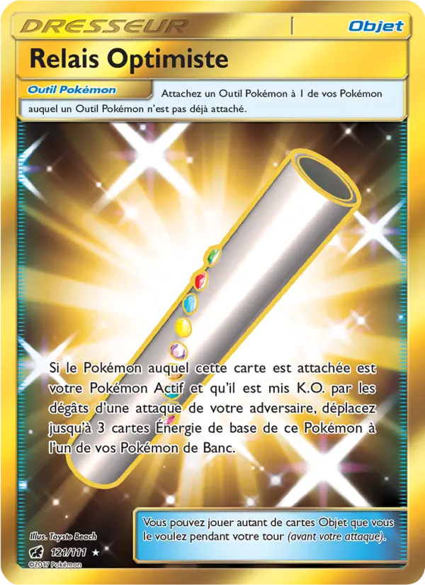 Relais Optimiste – carte Pokémon TCG Magnifique rare n°121
