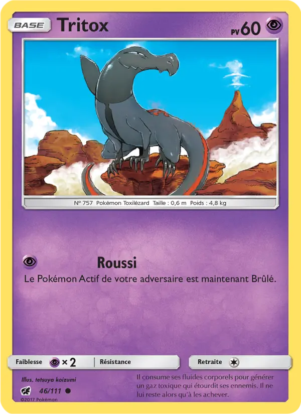 Tritox – carte Pokémon TCG Commune n°46