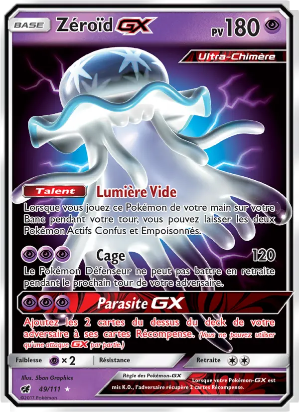 Zéroïd GX – carte Pokémon TCG Ultra Rare n°49