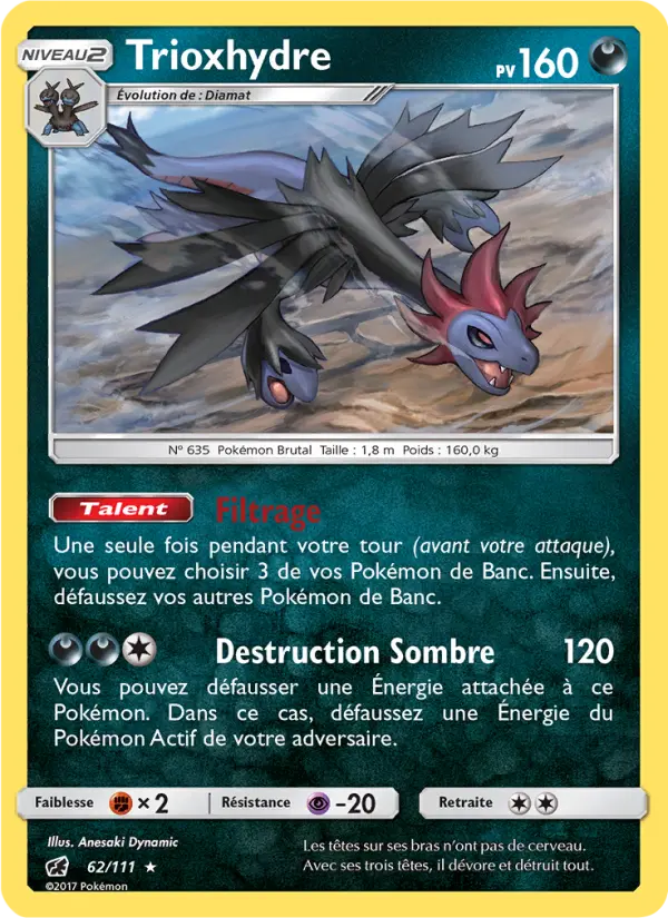 Trioxhydre – carte Pokémon TCG Rare n°62