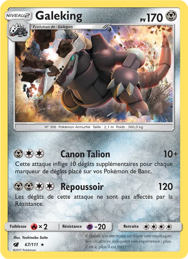Galeking – carte Pokémon TCG Rare n°67