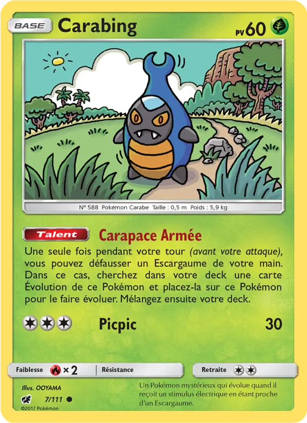 Carabing – carte Pokémon TCG Commune n°7