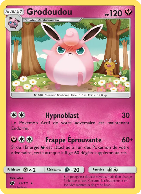 Grodoudou – carte Pokémon TCG Rare n°72