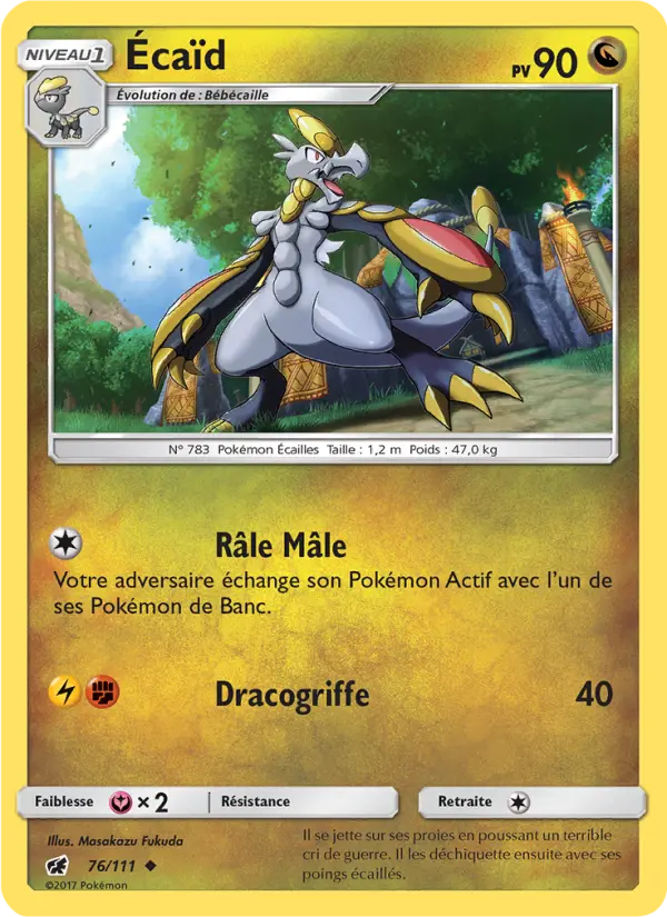 Écaïd – carte Pokémon TCG Peu Commune n°76