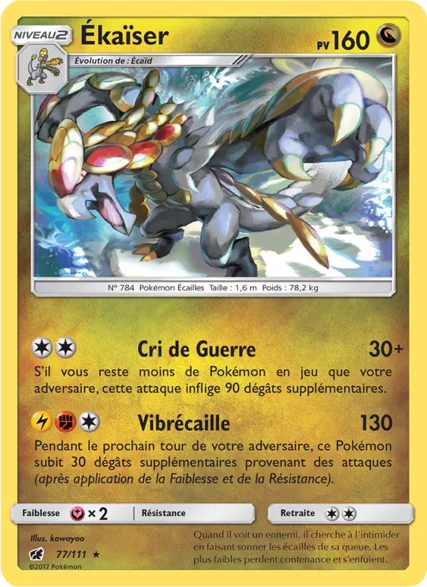 Ékaïser – carte Pokémon TCG Rare n°77