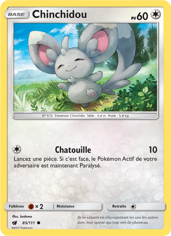 Chinchidou – carte Pokémon TCG Commune n°85