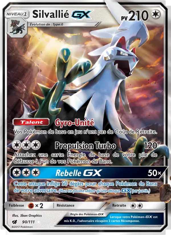 Silvallié GX – carte Pokémon TCG Ultra Rare n°90