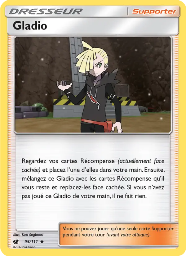 Gladio – carte Pokémon TCG Peu Commune n°95