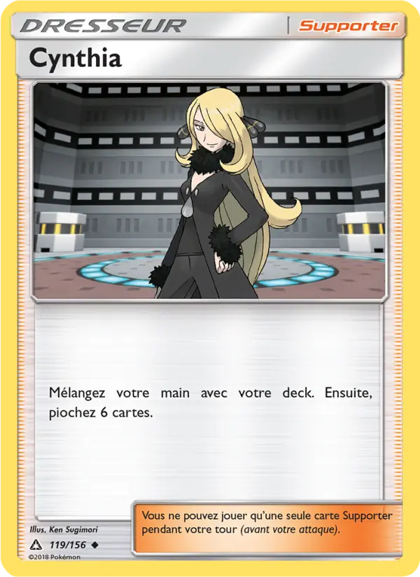 Cynthia – carte Pokémon TCG Peu Commune n°119