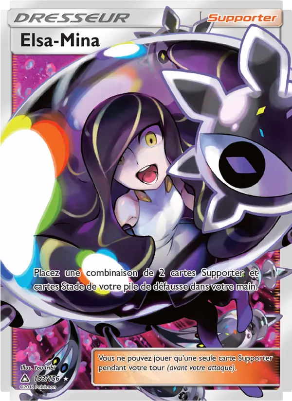 Elsa-Mina – carte Pokémon TCG Ultra Rare n°153