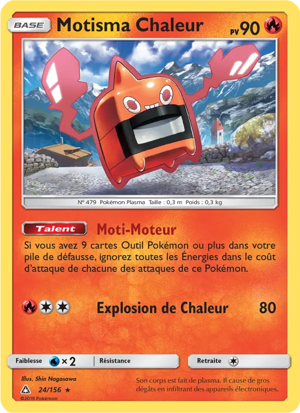 Motisma Chaleur – carte Pokémon TCG Rare n°24