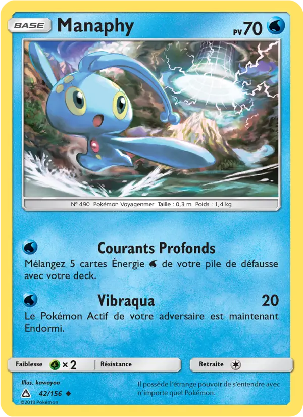 Manaphy – carte Pokémon TCG Peu Commune n°42