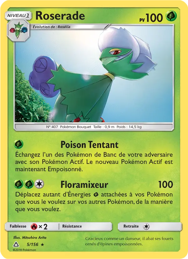 Roserade – carte Pokémon TCG Rare n°5