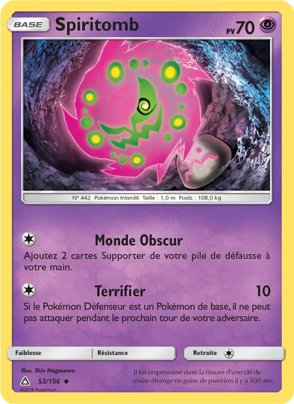Spiritomb – carte Pokémon TCG Peu Commune n°53