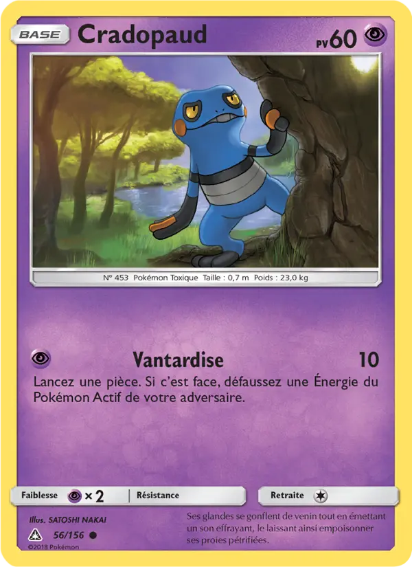 Cradopaud – carte Pokémon TCG Commune n°56