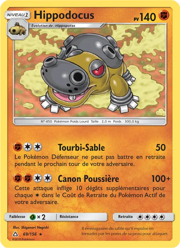 Hippodocus – carte Pokémon TCG Rare n°69
