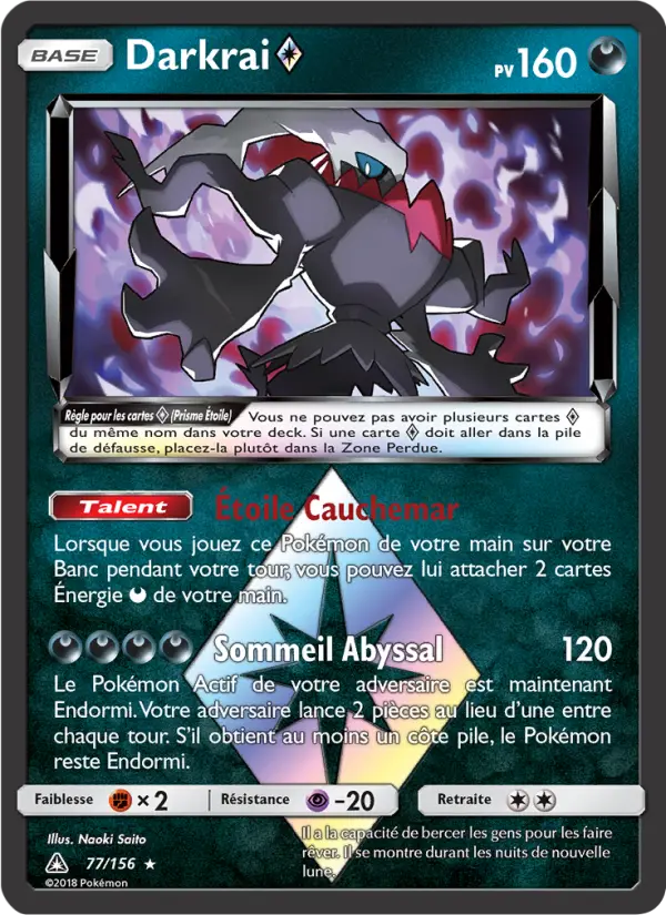 Darkrai ◇ – carte Pokémon TCG Rare n°77