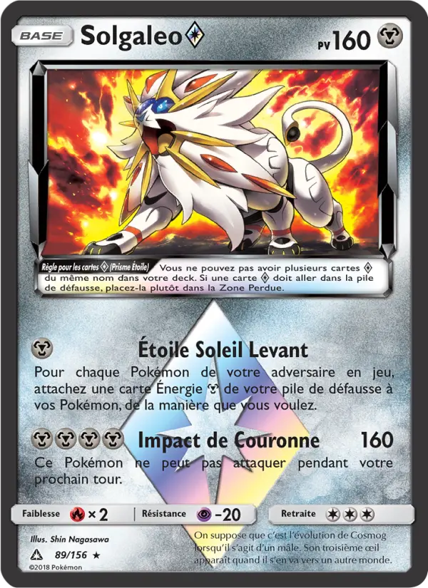 Solgaleo ◇ – carte Pokémon TCG Rare n°89
