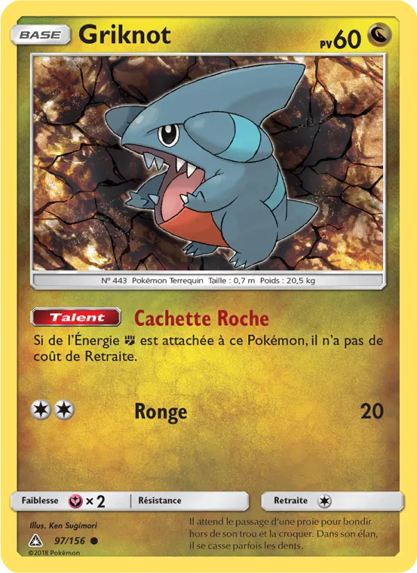 Griknot – carte Pokémon TCG Commune n°97