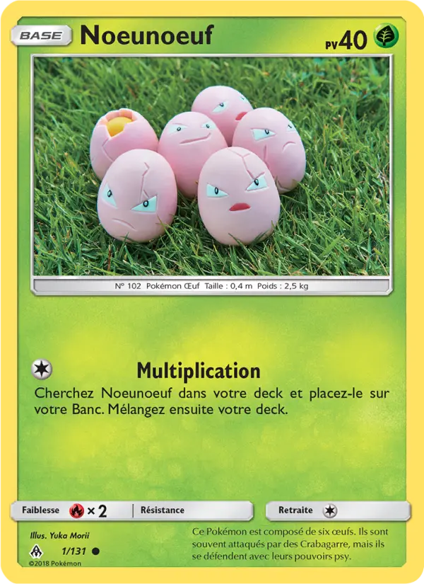 Noeunoeuf – carte Pokémon TCG Commune n°1