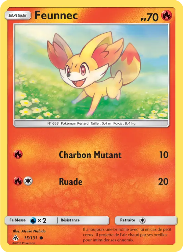 Feunnec – carte Pokémon TCG Commune n°15