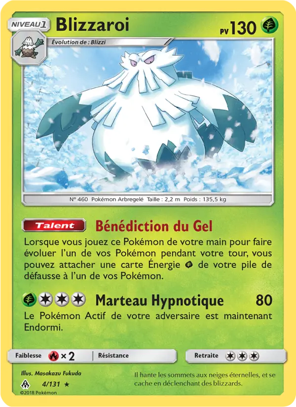 Blizzaroi – carte Pokémon TCG Rare n°4