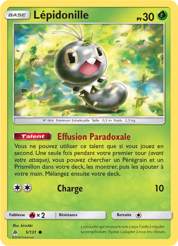 Lépidonille – carte Pokémon TCG Commune n°5