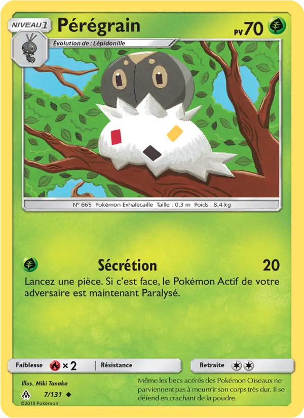 Pérégrain – carte Pokémon TCG Peu Commune n°7