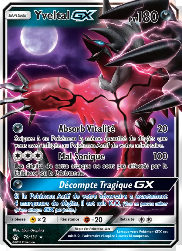 Yveltal GX – carte Pokémon TCG Ultra Rare n°79