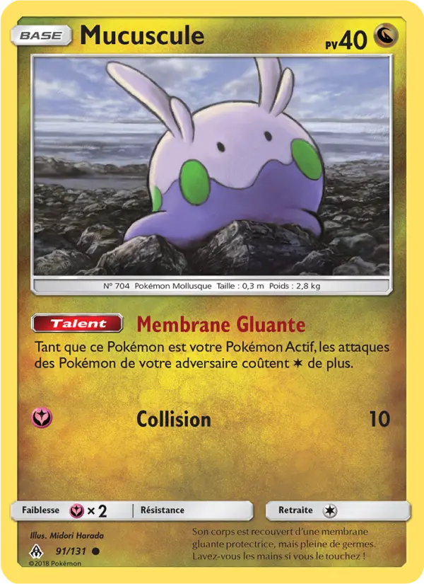 Mucuscule – carte Pokémon TCG Commune n°91