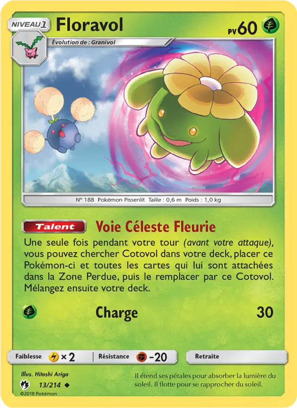 Floravol – carte Pokémon TCG Peu Commune n°13