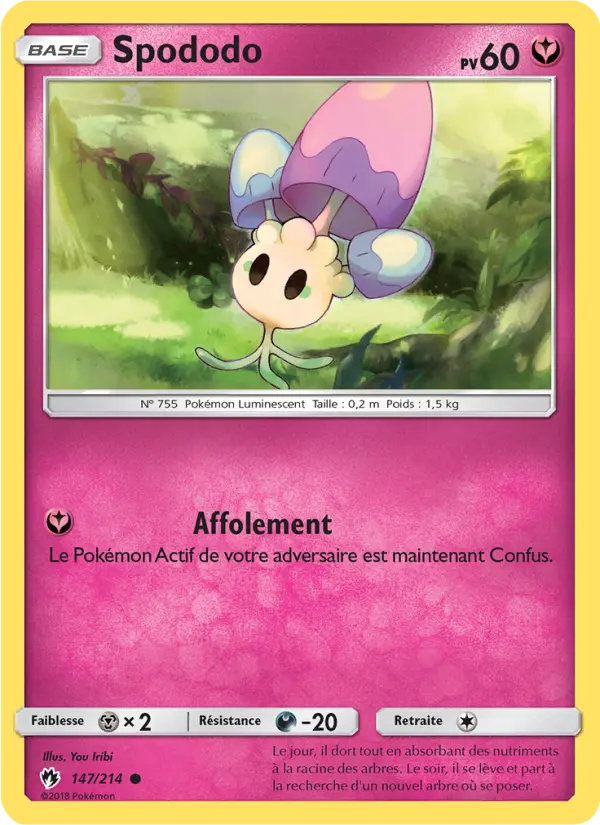 Spododo – carte Pokémon TCG Commune n°147