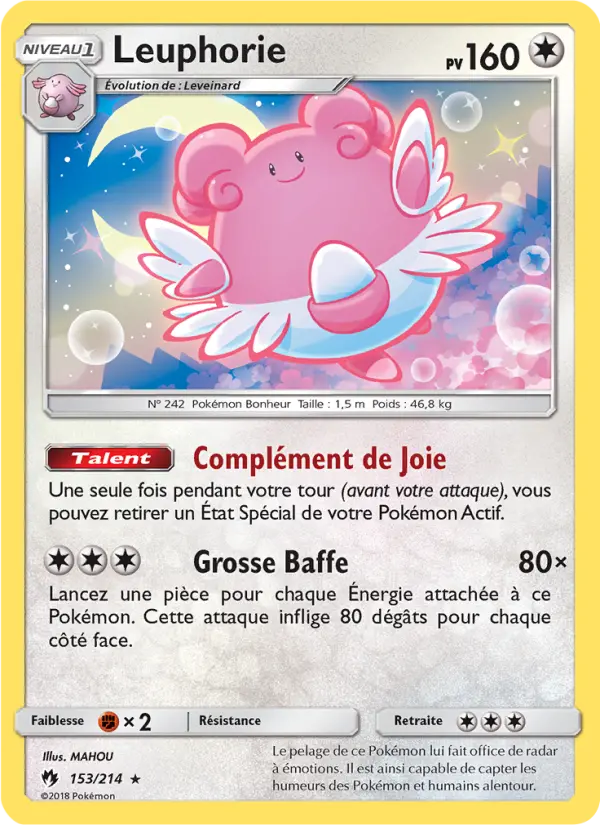 Leuphorie – carte Pokémon TCG Rare n°153