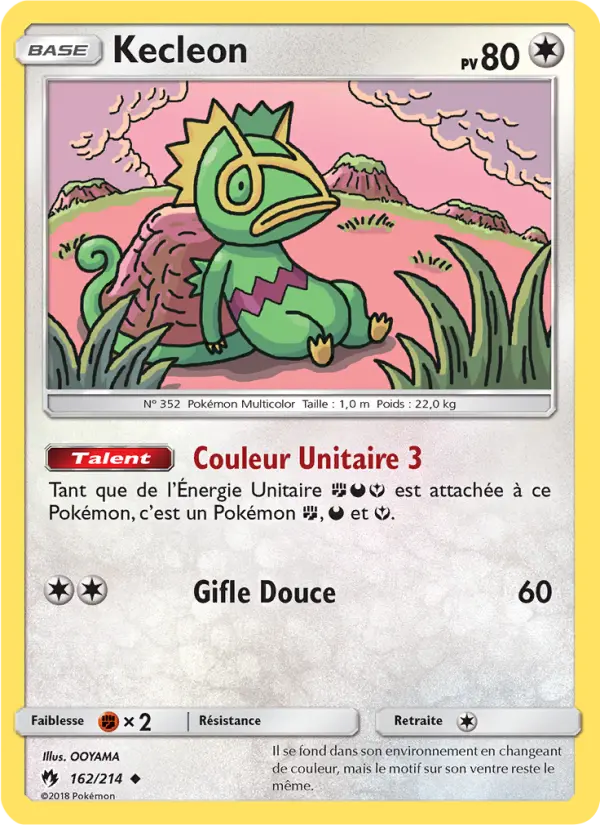 Kecleon – carte Pokémon TCG Peu Commune n°162