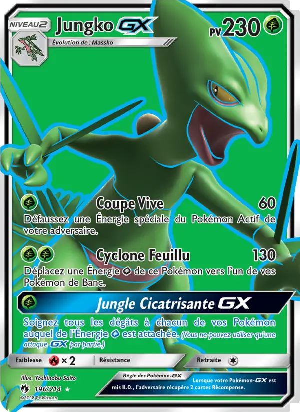 Jungko GX – carte Pokémon TCG Ultra Rare n°196